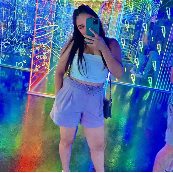 NWT All In Motion Women’s 4.25” High Rise Lavender Shorts - Picture 10 of 10